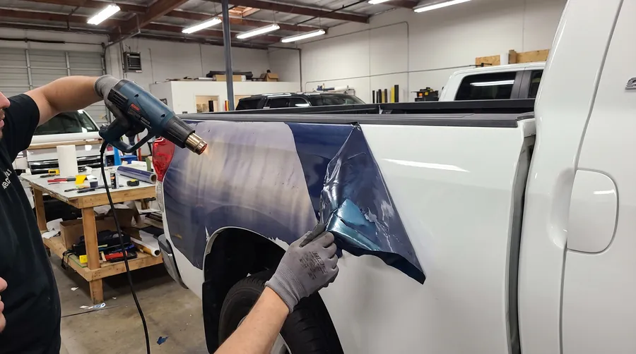 Truck wrap removal and refresh in Winnipeg